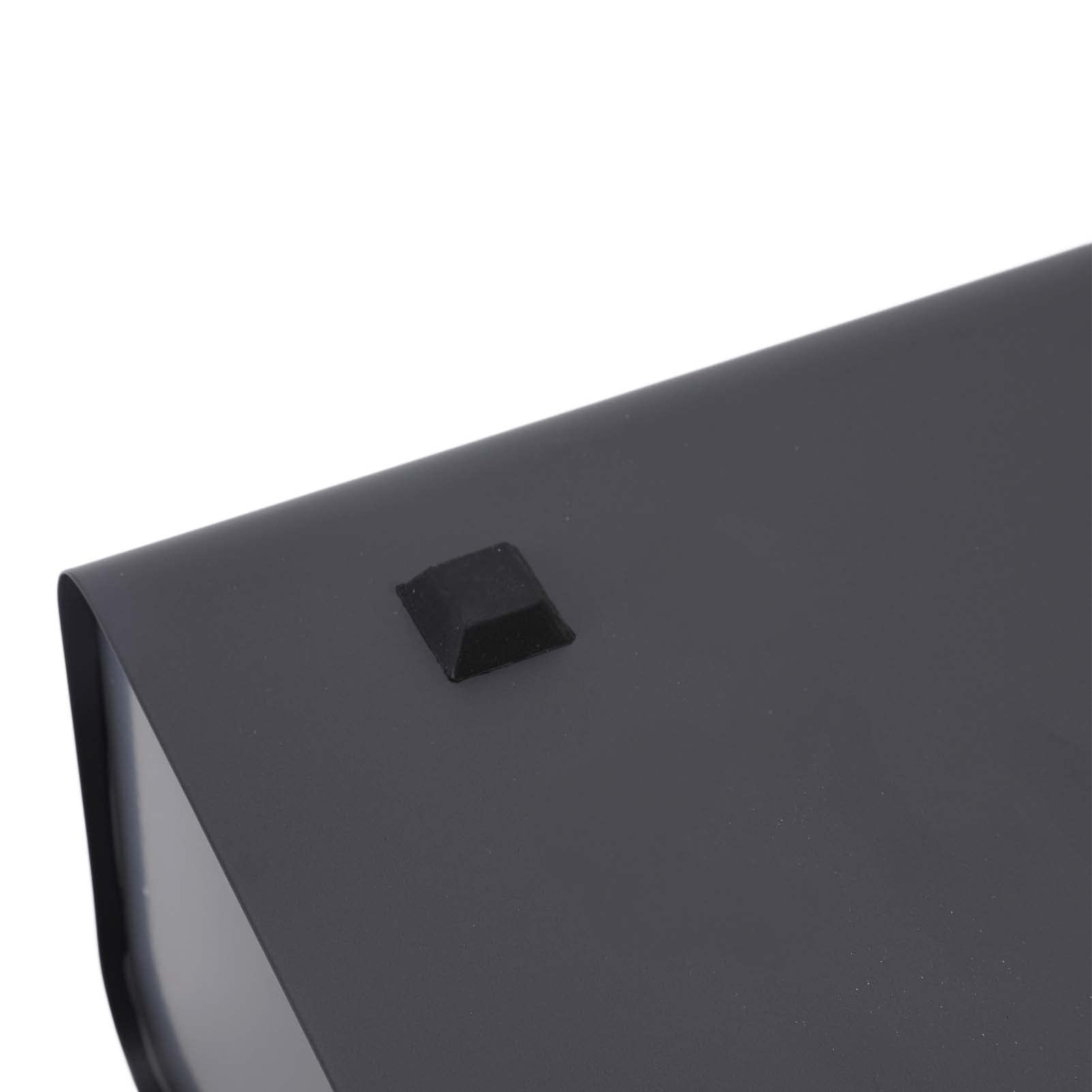 Caja de Pan para Encimera de Cocina, Soporte de Almacenamiento de Pan de Hierro de Gran Capacidad con Puerta Tipo Almeja para el Hogar (Gris oscuro)