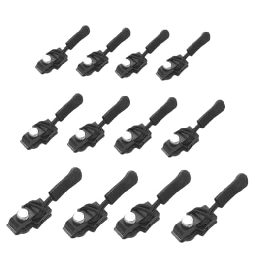12-Piece No-Sew Zipper Repair Kit, Universal
