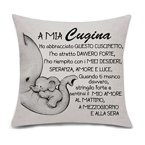Bacmaxom Cuscino regalo per cugina cuscino di copertina regalo di...