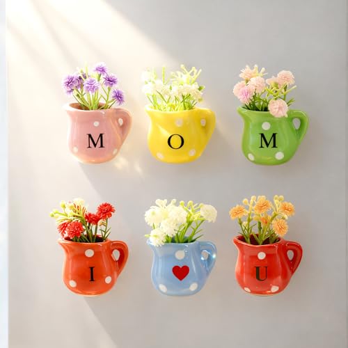 Imanes decorativos mini jarrones para mamá de ZOCONE
