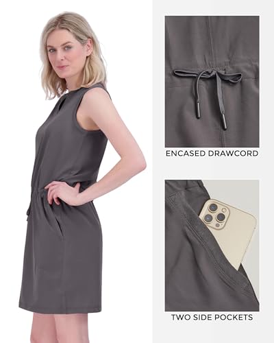 ZeroXposur Monaco Woven Stretch Activewear Dresses for Women, Sleeveless Dress for Women, Quick-Dry Golf Dress & Hiking Dress2
