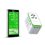 GlocalMe G4 Pro 4G LTE Mobile Hotspot Device and RoamPlug Universal Travel Adapter with 4G WiFi Mobile Hotspot, All-in-One International Power Plug Adaptor, 4 USB Ports and Max 70W Output for US EU UK