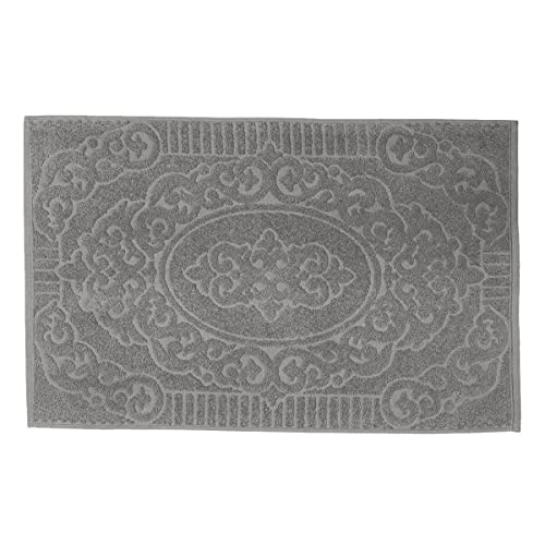 Jogo Toalhas Grossa Gigante 5 Peças Luxo - Canadá (Gris + Branco)
