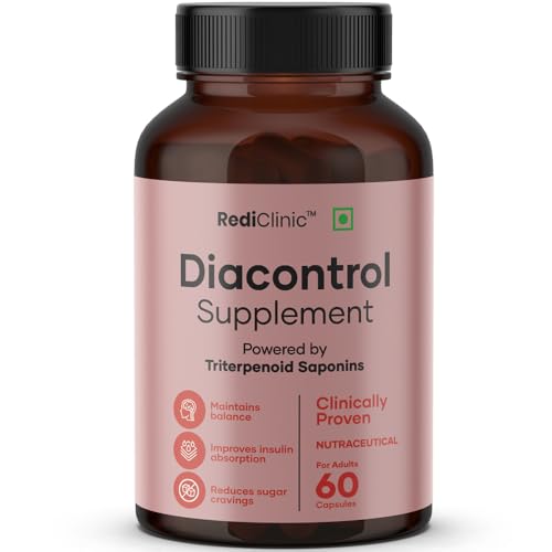 Image of DiaControl Capsules for Diabetes | Made with Gudmar, Karela, Jamun, Shatavari |Helps Manage Blood Sugar Levels & Healthy Glucose Levels | Pack of 3-60 Capsules