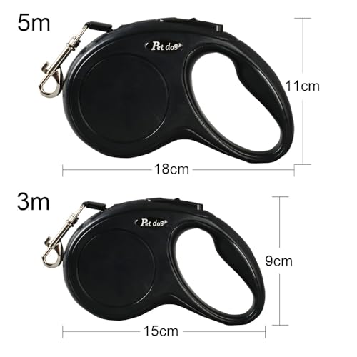 Laisse rétractable pour petits et moyens chiens rétractable 5m - 4