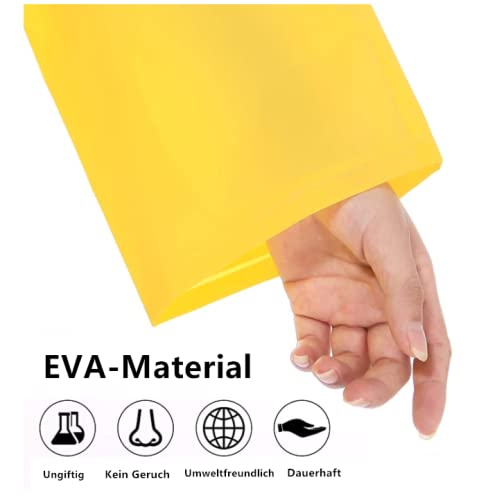 Voarge Eva Regenjacke Regenmantel für Erwachsene, für Damen und Herren Regenbekleidung Regencape Regenjacke Wasserdicht für Wandern Radfahren (M, Gelb)