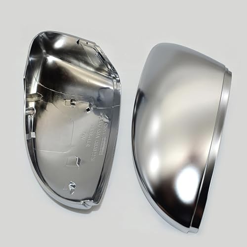 Coque de rétroviseur de voiture rayée pour VW Eos boîtier chrome mat argenté