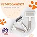 Tobby’s Pets Pet Grooming Kit – 3-Piece Dog & Cat Brush Set with Dematting Tool, Deshedding Brush & Self-Cleaning Slicker Brush – Professional Grooming for Long-Haired Dogs, Double Coats & Cats