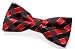 Retreez Classic Check Woven Microfiber Pre-tied Bow Tie (4.5") - Various Colors