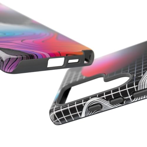 Coque Samsung S25 Ultra paysage géométrique abstrait multicolore rigide - 3