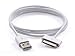USB de Carga Cable de sincronización para iPhone 4, 4S, 3 G, 3, iPad 3 iPad 2USB Cargador de Plomo Cable USB Cargador Cable de sincronización para iPad 3 iPad 2 iPad 1 Cable Blanco 1 Meter Largo