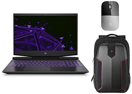 Image of HP Pavilion Gaming Core i7 9th Gen (8GB /1TB HDD + 256GB SSD /Win 10 /NVIDIA GTX 1650 4GB Graphics) 15-dk0049TX & Z3700 Wireless Mouse & Omen Gaming Backpack