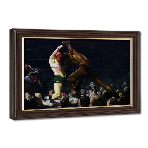 Impression toile George Bellows Both Members art mural suspendu pour passionné de boxe