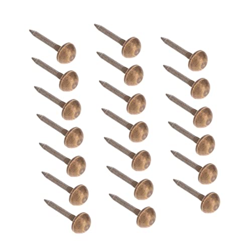 Garneck 20 Pack Pure Copper Upholstery Tacks Decorative Furniture Nails for Sofa Weatherstrip Headboard Home Decor