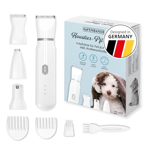 NWOUIIAY 4in1 Hundeschermaschine Tierhaarschneider | IPX7 Wasserdicht & Leise | Für Hunde, Katzen, Kaninchen