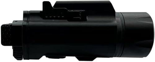 GOPLANT Linterna láser de pistola de 1500 lúmenes, luz de pistola ajustable montada en riel y combo láser verde, linterna táctica LED magnética