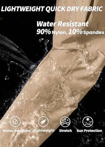 Womens Cargo Hiking Pants - Travel Lightweight Water Resistant 4 Pockets Casual Quick Dry Athletic Climbing Pants3