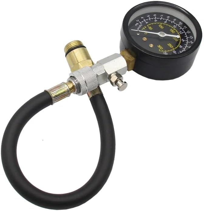 Engine Cylinder Compressions Tester Kit 0-300PSI Pressure Gauge Check Test Tool Automotive Repairing Tool