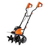 RURIS Motobineuse électrique 160RE - 1600W, Largeur 450 mm, Profondeur 220 mm, 24 Couteaux, Frein électronique, 2 Roues, légère et silencieuse, Orange