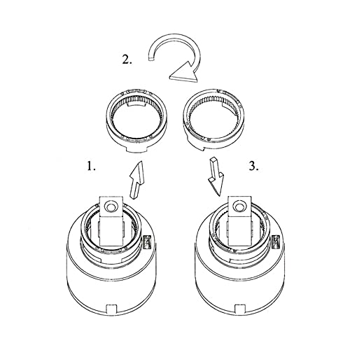 Kartusche 35 mm HD blau Keramik für Franke Wasserhahn Küchenarmatur Hochdruck ersetzt 133.0372.710 | Ersatzkartusche, Ersatzpatrone, Ersatz-Kartusche für Armaturen, Einhebelmischer, Küchenarmatur
