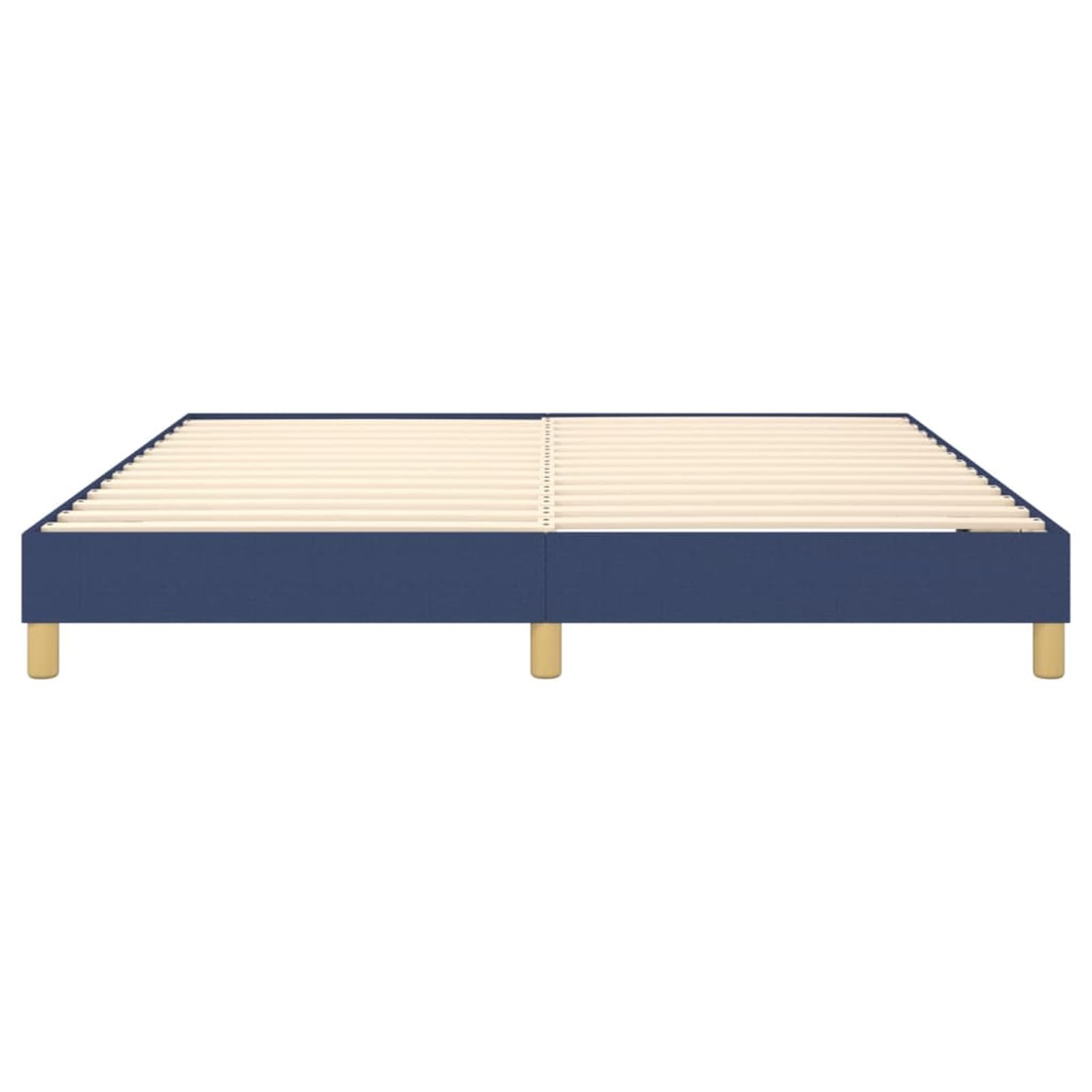ShGaxin Cadre de lit Spring, sommier, chambres de jeunes, lit relaxant, cadre de lit, meuble de lit, cadre de lit, tissu bleu 160 x 200 cm
