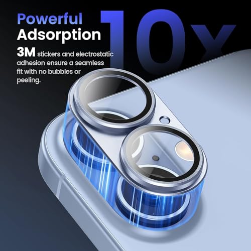 Image of Camera Lens Protector Tempered Glass for iPhone 17 - Alloy Metal Cover with Tempered Glass - Scratch Resistant, Easy Installation