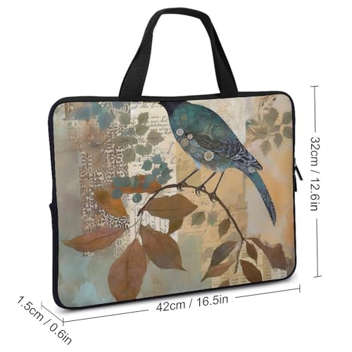 Sac ordinateur 17 pouces grand format pour protéger PC portable oiseau - 3