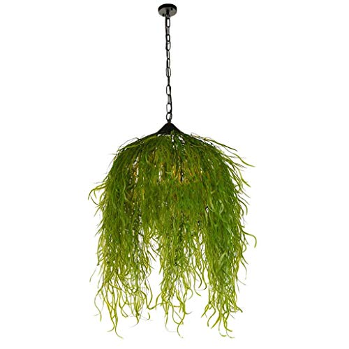 Plafonnier E27 plante verte déco pour restaurant et café suspension réglable