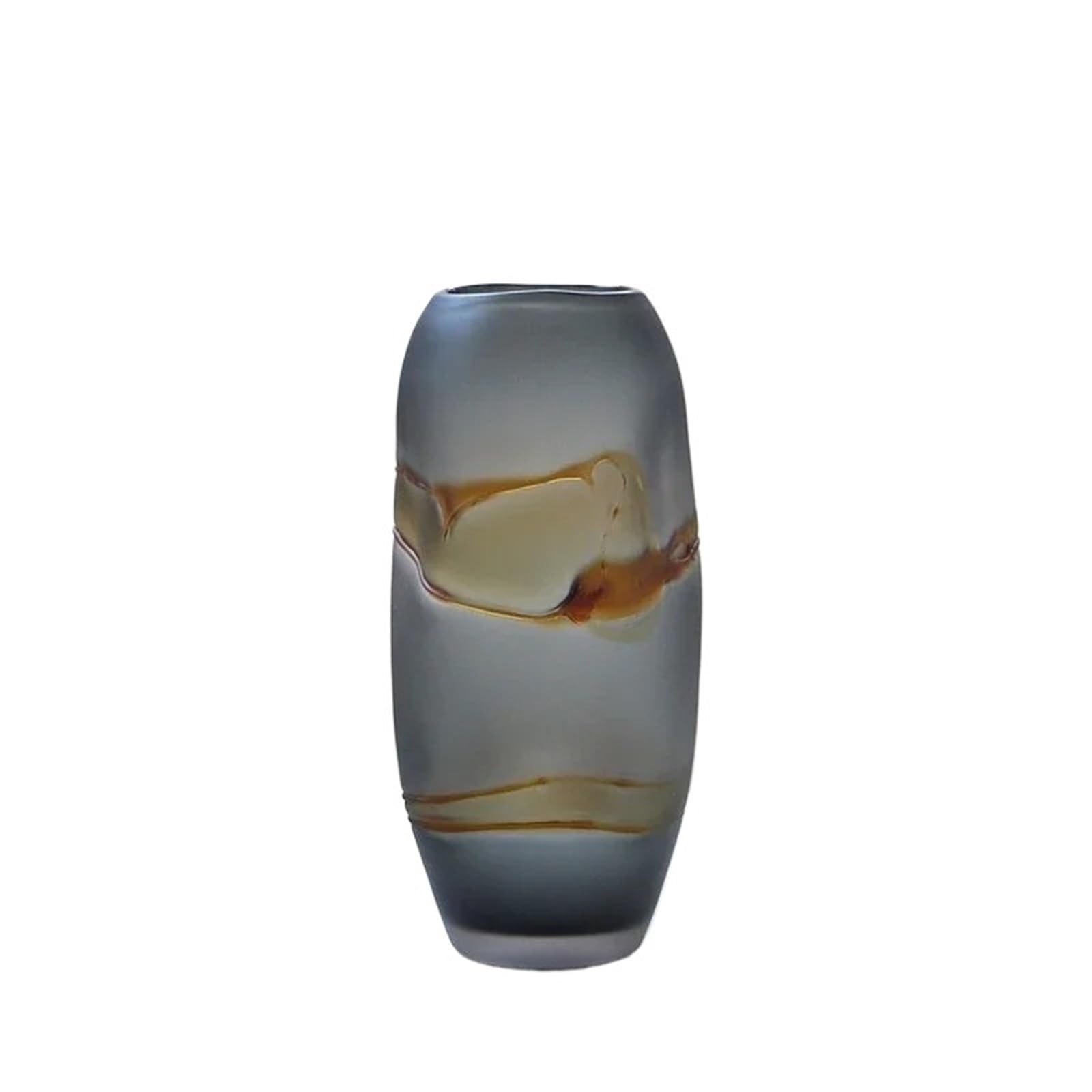 Vase géométrique verre dépoli résolvant le manque de style de votre salon