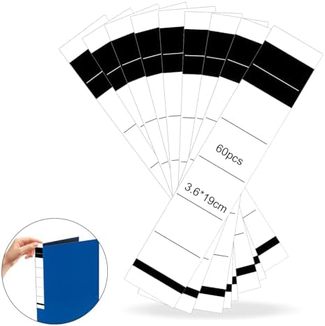 OFFCUP Self Adhesive Spine Labels, 60pcs 36x 190 mm File Folder Labels ...