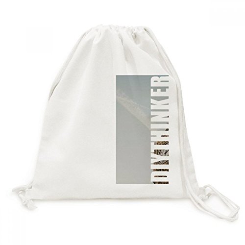 Sac cordon Big Ben bleu ciel en toile de coton sac à dos voyage