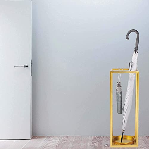 Porte-parapluies géométrique creux et étanche en métal - 6