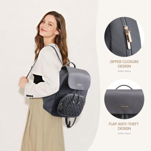Image of LOVEVOOK Mini Backpack for Women, Zipper Closure Small Backpack Purse for Travel, Work Backpack Daypack With Anti-theft Pocket Mini Bag for College Shopping