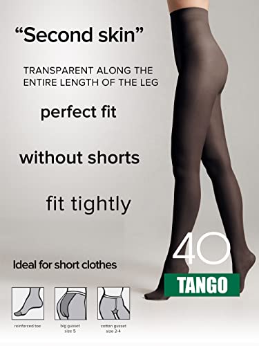 Image of Conte Tights Sheer to Waist Pantyhose with Satin Silky Touch Effect, Tango 40 Den