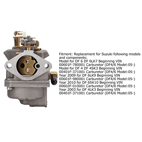Carburateur Suzuki DF4 / DF5 Hors-bord (jusqu’en 2004) – Neuf Sous Emballage – 13200-91J10-000