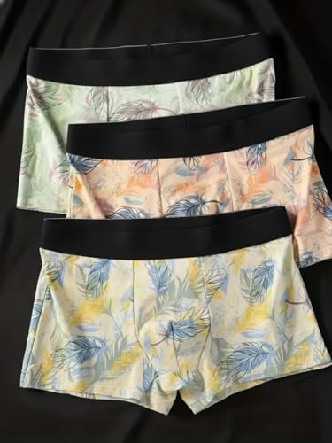 Image of REDX Comfort Mens Underwear Combo|Mens Printed Underwear|Stylish Innerwear for Men's Trunks Imported Nylon Fabric Multicolor Pack of 3