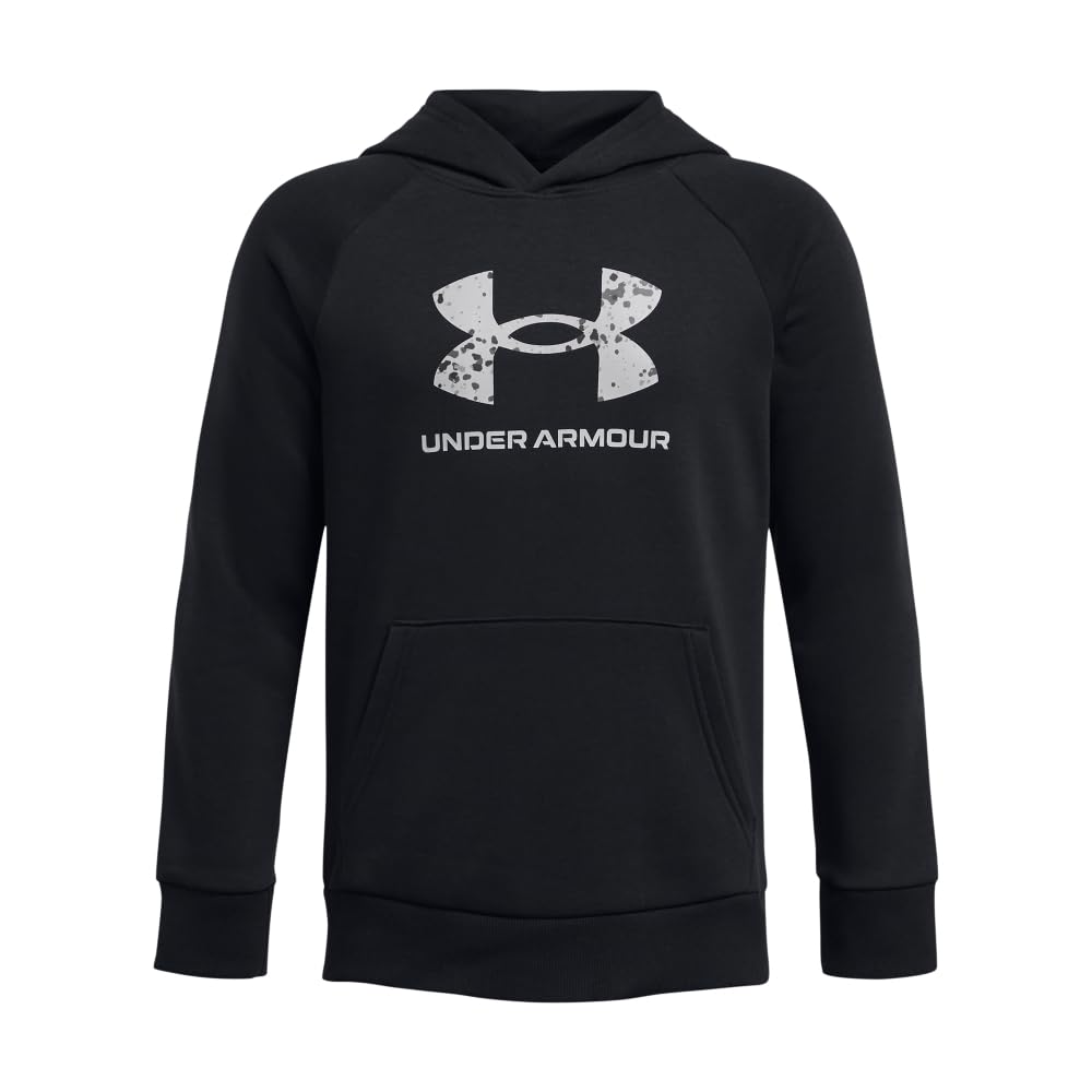 Amazon.com: Under Armour Boys' Rival Fleece Big Logo Hoodie, (001) Black /  / Mod Gray, Youth X-Small: Clothing, Shoes \u0026 Jewelry