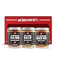 PS Seasoning Dry BBQ Rub Variety Pack - Notorious PIG, Cock-A-Doodle Brew, Texas Rodeo - BBQ Seasoning & Rubs for Smoking and Grilling Gift Set - Grilling Spices for Steaks, Pork, Beef, Chicken