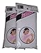 Salux Nylon Japanese Beauty Skin Bath Wash Cloth/Towel - White2PACK