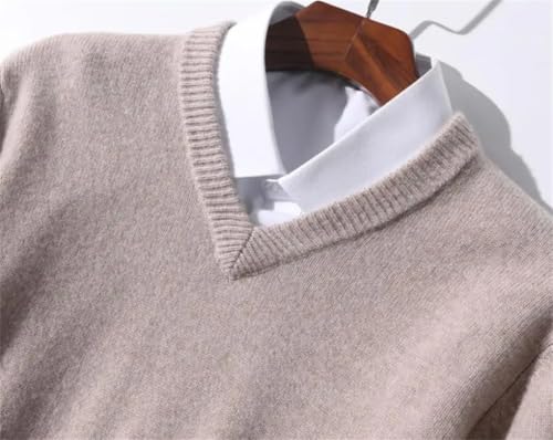 Men Cashmere Classic V-Neck Knitted Sweater Men Pullover Fall Winter Casual Business Jumper Male Jersey Sweater2
