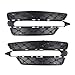 Jianhua Store Car Front Zderzak Grille Lampa przeciwmgielna Kratka Dopasowanie do Mercedes Benz W204 C.Klasa 2012 2014 2048851353 2048851453 (Color : Black)