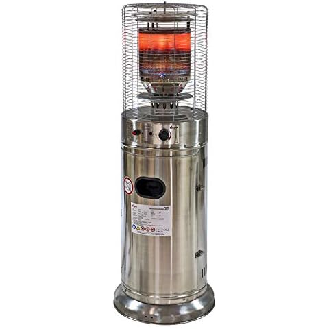 DEMA Edelstahl Gas Terrassenheizstrahler Heizstrahler Heizer Gasheizer Heizpilz Ätna Cover