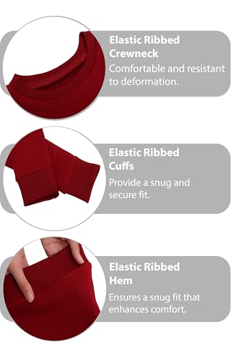 Lilax Boys Basic Crewneck Long Sleeve Pullover Cotton Kids Sweatshirt3