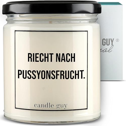 Bougie parfumée candle guy au parfum de fruit de Pussyon pour éveiller vos sens