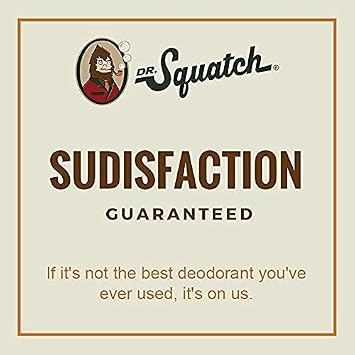 Dr. Squatch Natural Deodorant for Men Odor-Squatching Men's Deodorant Aluminum Free - Alpine Sage 2.65 oz (1 Pack)