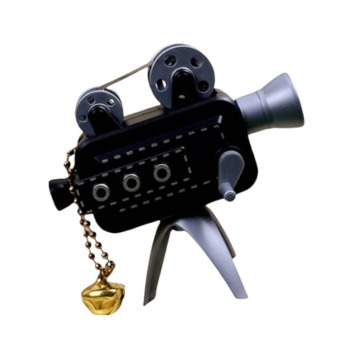 KAQNTUD Llavero de mano con proyector de película retro en miniatura que ofrece 24 imágenes y llaveros de construcción ABS con función de proyección