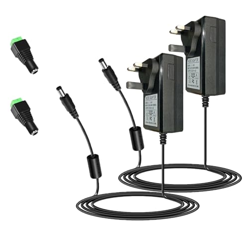 2 Pack HZHFCB 24V 3A 72W DC Power Supply Adapter AC To DC Converter Transformer 100~240V AC Input for 5050 3528 LED Strip 3D Printer CCTV Security System LCD Monitor (24V3A) …