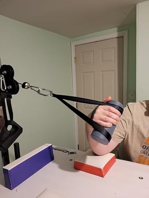 Arm Wrestling Exercise Handle, 3.25 Wrist Wrench Handle and Strap, Wrist & Forearm Strengthener, Workout Equipment