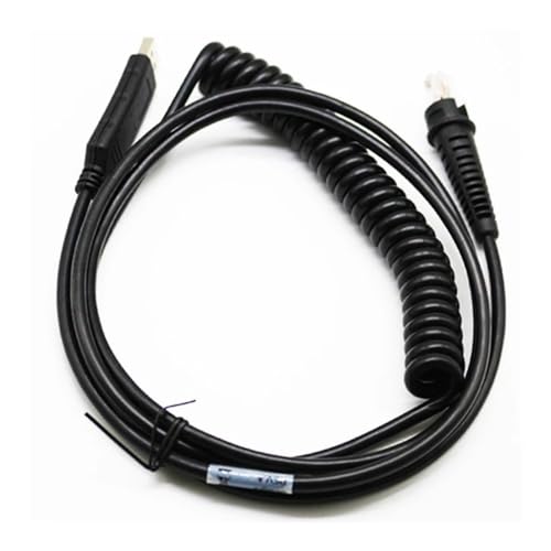 Image of 9FT 3M Coiled USB Data Cable with Chip Fit For Honeywell IT3800 For ImageTeam 3800 Barcode Scanner