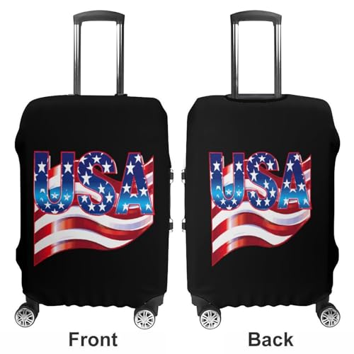 Usa Flag Luggage Cover Suitcase Cover Protector Anti-scratch Travel Suitcase Wrap for Unisex L3